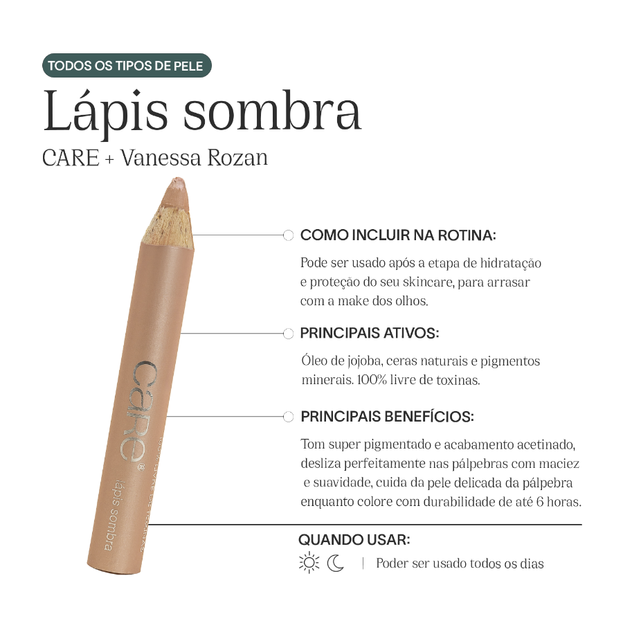 Lápis Sombra Multifuncional | Rose CARE + Vanessa Rozan