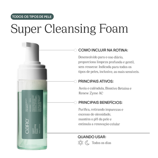 Espuma de Limpeza Facial Super Cleansing Foam
