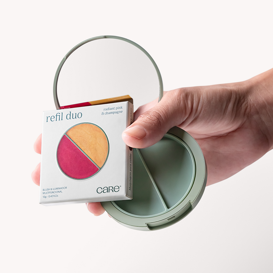 Refil Blush Iluminador Multifuncional | DUO Pink & Champagne