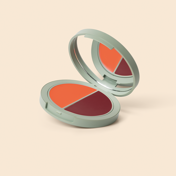 Blush Iluminador Multifuncional | DUO Orange & Plum