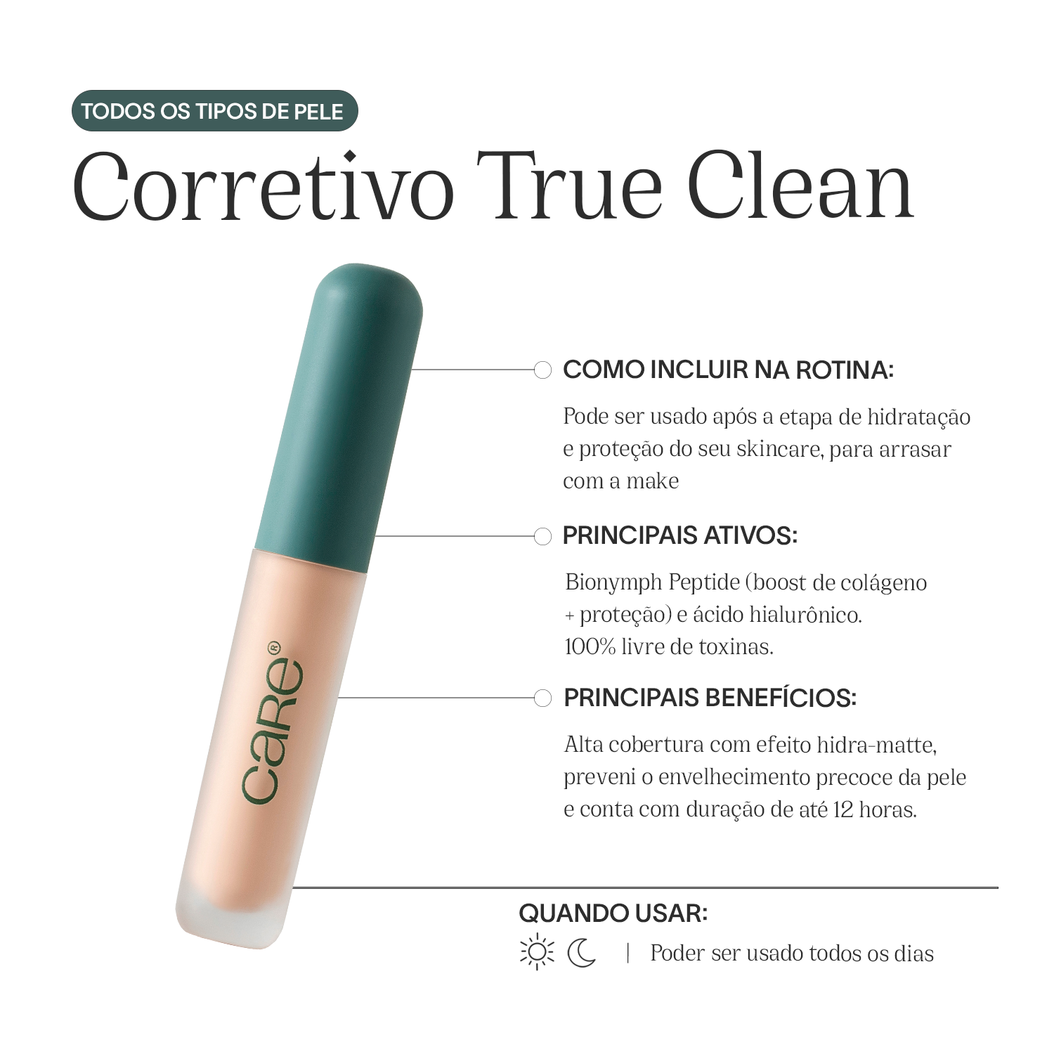 Corretivo Líquido | True Clean C4