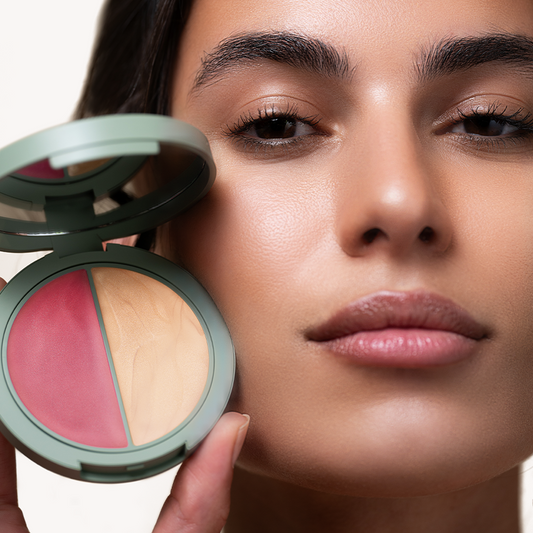 Blush Iluminador Multifuncional | DUO Pink & Champagne - Care Natural Beauty Cosméticos