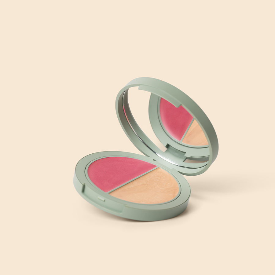 Blush Iluminador Multifuncional | DUO Pink & Champagne - Care Natural Beauty Cosméticos