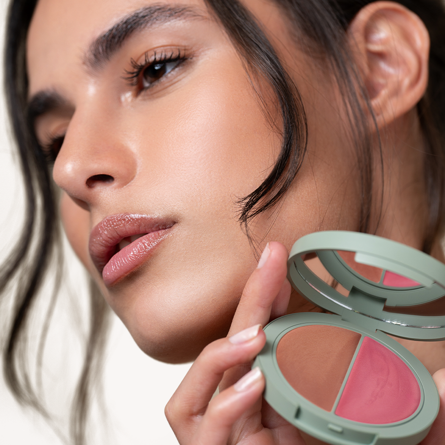 Blush Iluminador Multifuncional | DUO Pink & Peach - Care Natural Beauty Cosméticos