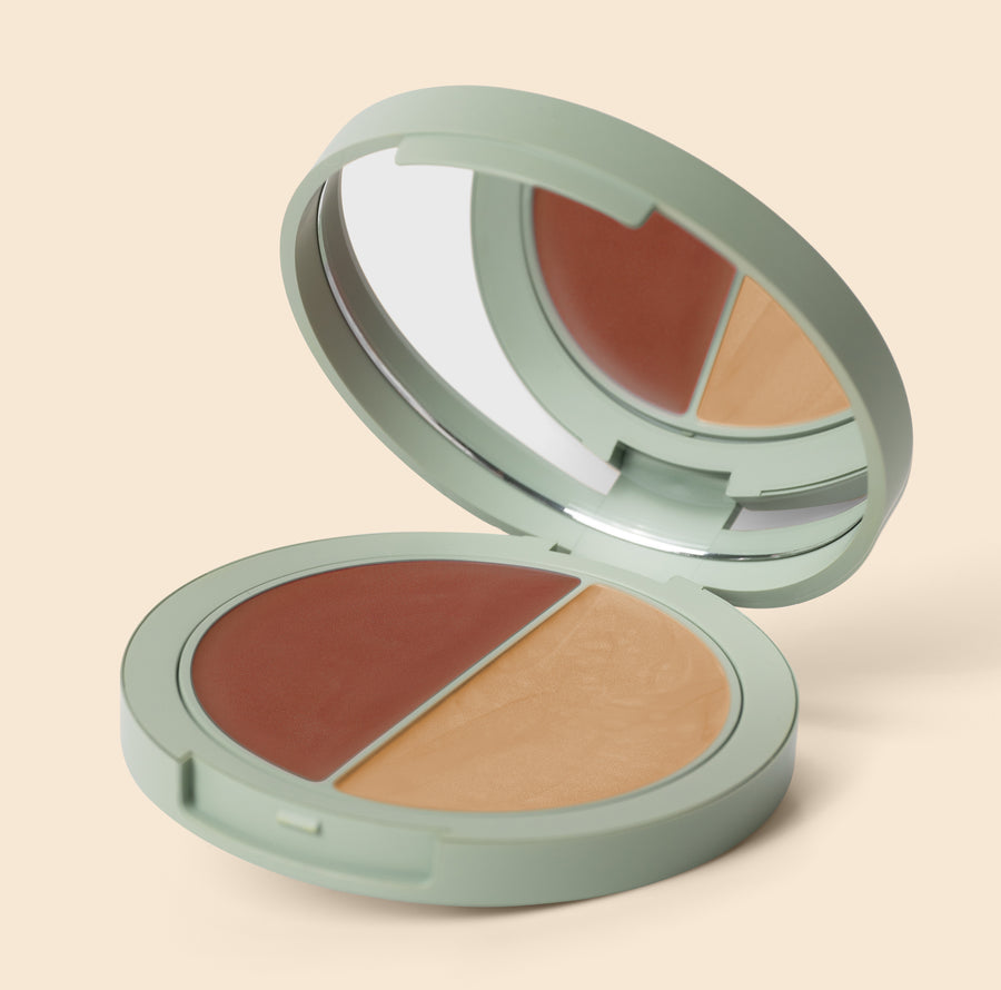 Blush Iluminador Multifuncional | DUO Cinnamon & Golden