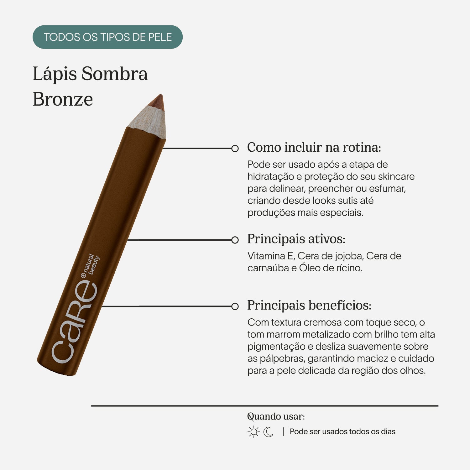Lápis Sombra | Bronze