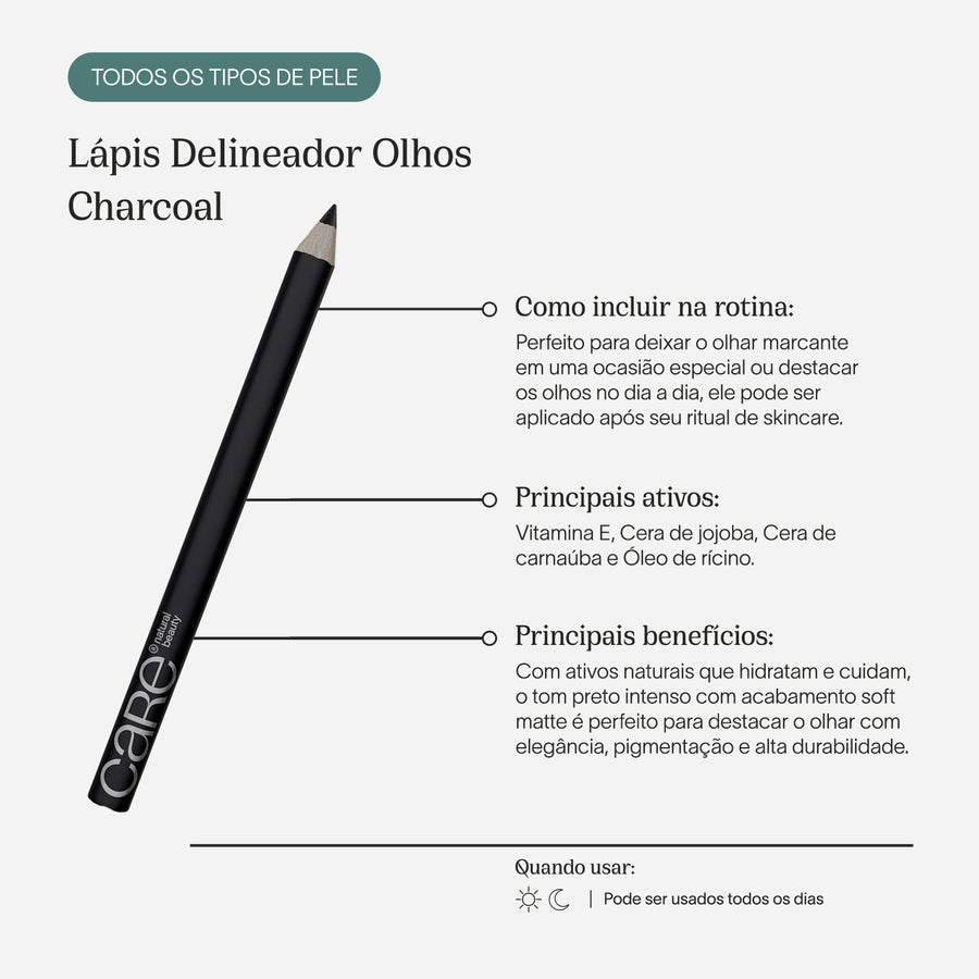Lápis Delineador Olhos | Charcoal