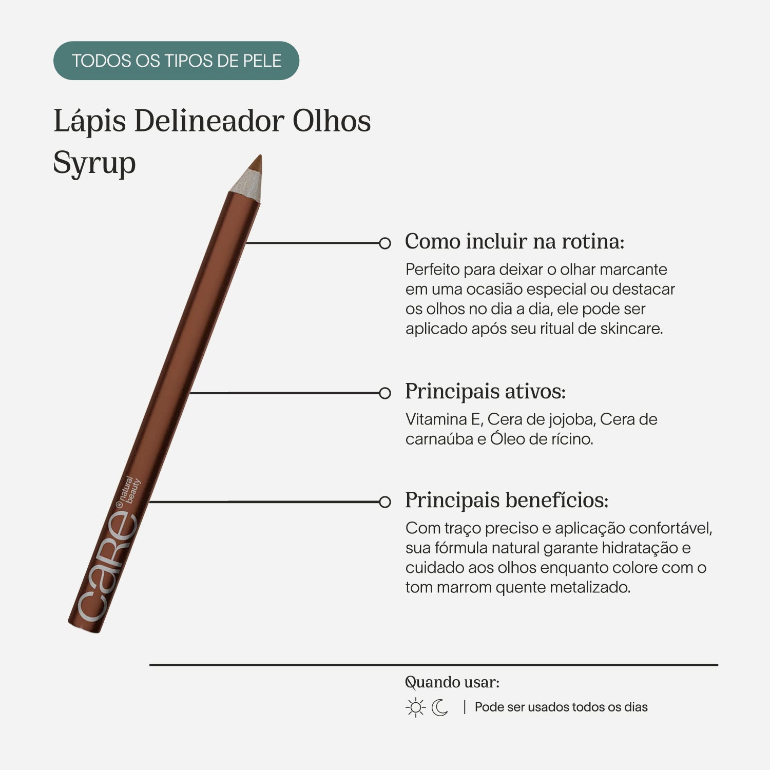 Lápis Delineador Olhos | Cocoa