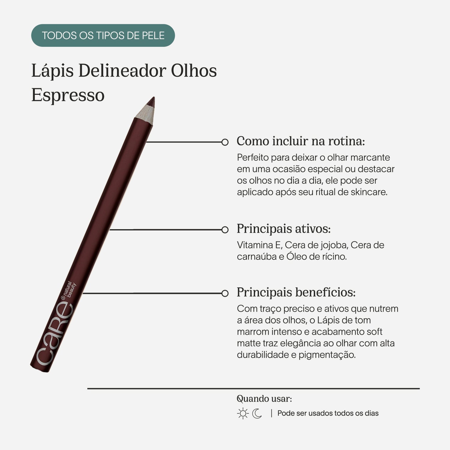 Lápis Delineador Olhos | Espresso