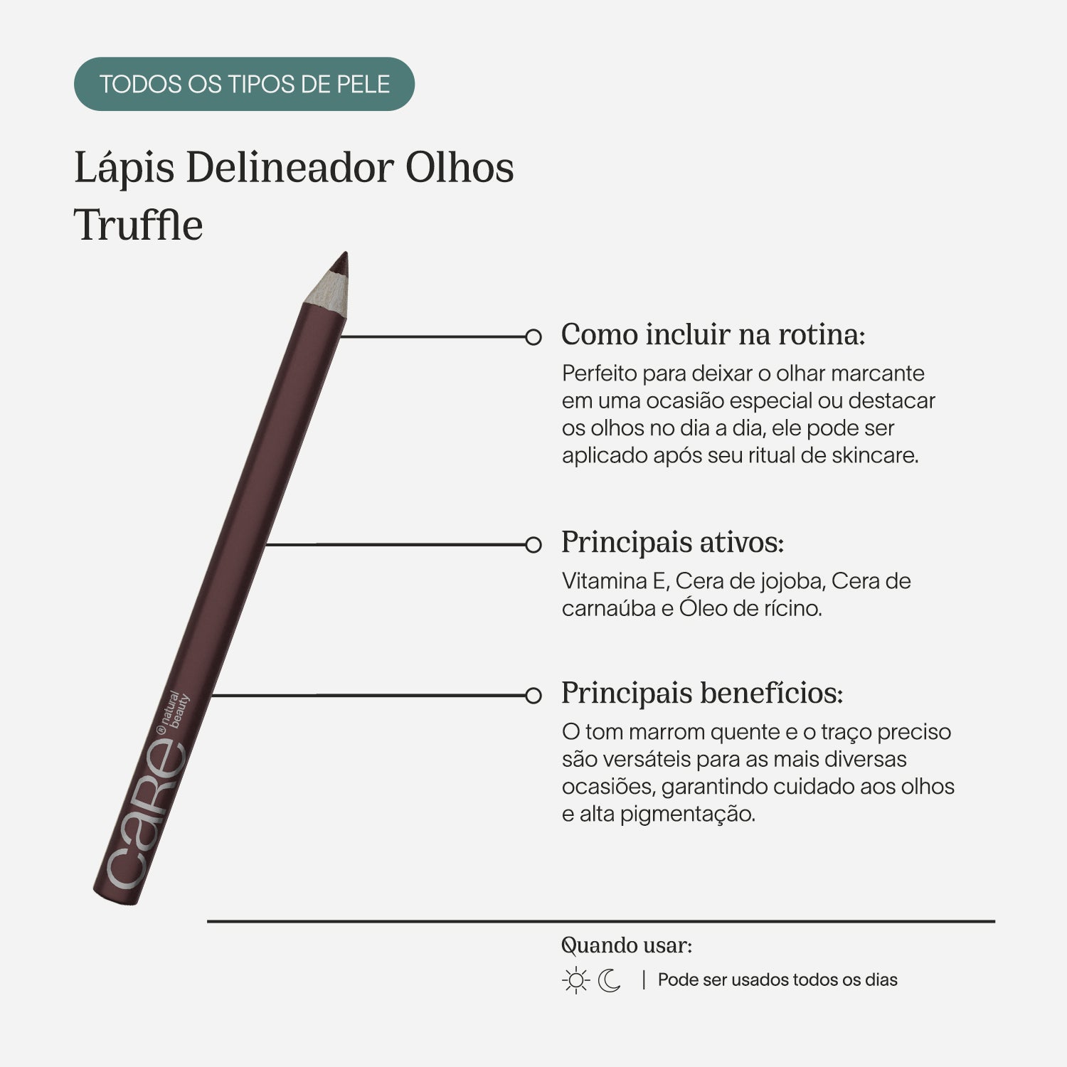 Lápis Delineador Olhos | Truffle