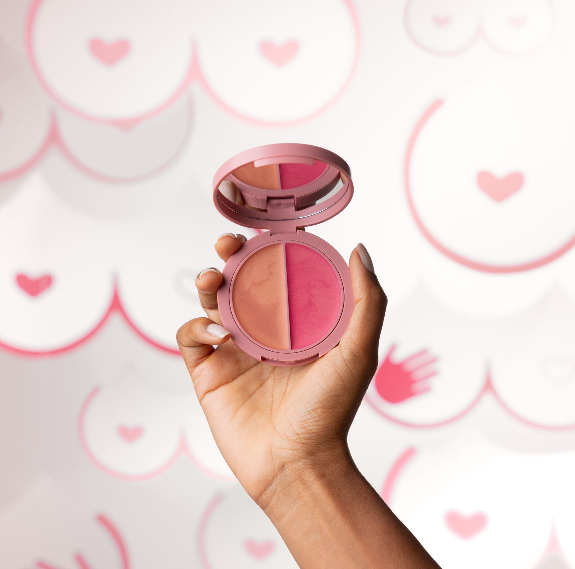 Blush Iluminador Multifuncional Outubro Rosa | DUO Pink & Peach  - 10g